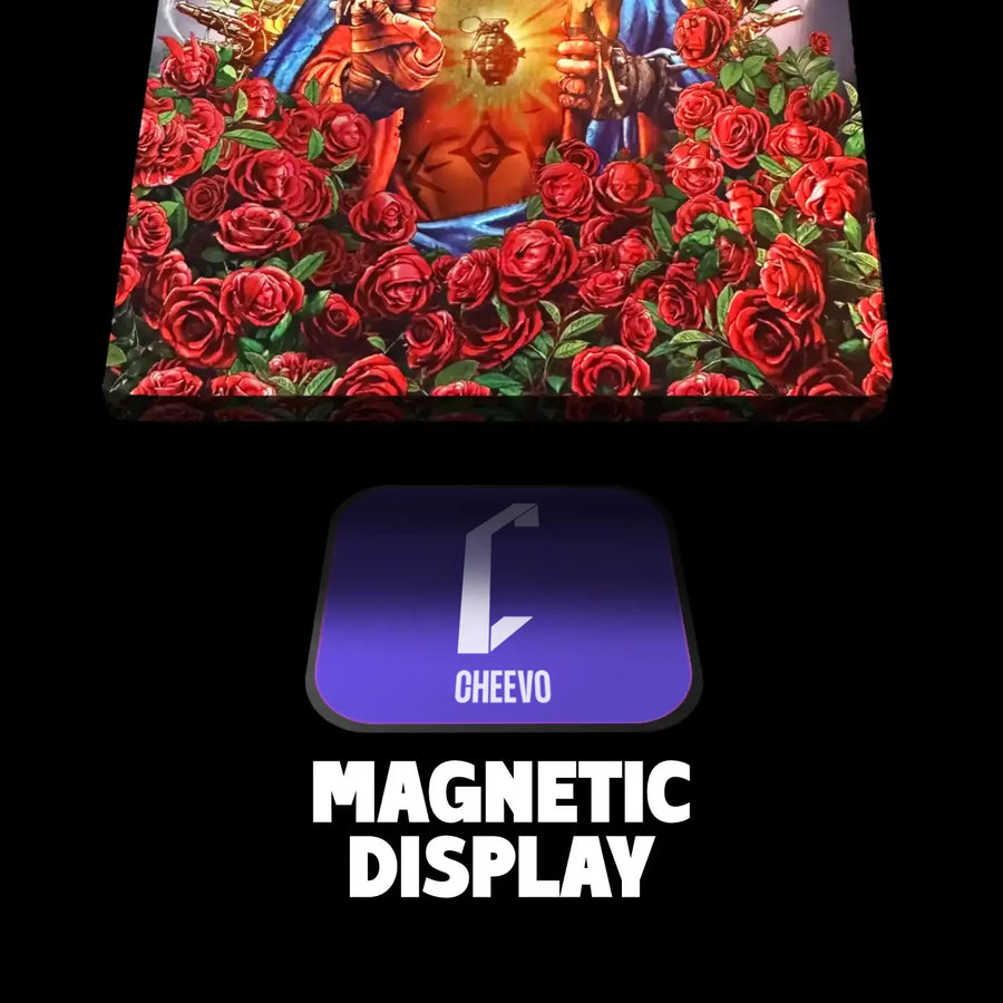 Borderlands 3 steelbook being displayed with a magnetic attachment