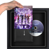 Framing a playstation 5 steelbook video game using a slipcase