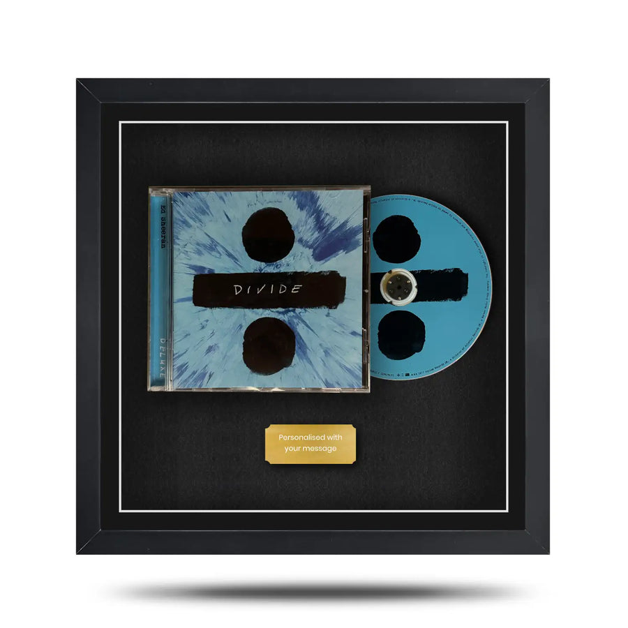 Frame a music album. Magnetic display frame showing a jewelled CD case and disc
