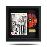 Framed Wii edition game case with disc and label on a white background