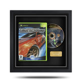 Frame any original xbox video game. Display video games with the Cheevo display frame. Framed games. Perfect to frame games like Halo: Combat Evolved, MechAssault, Panzer Dragoon Orta, Psychonauts