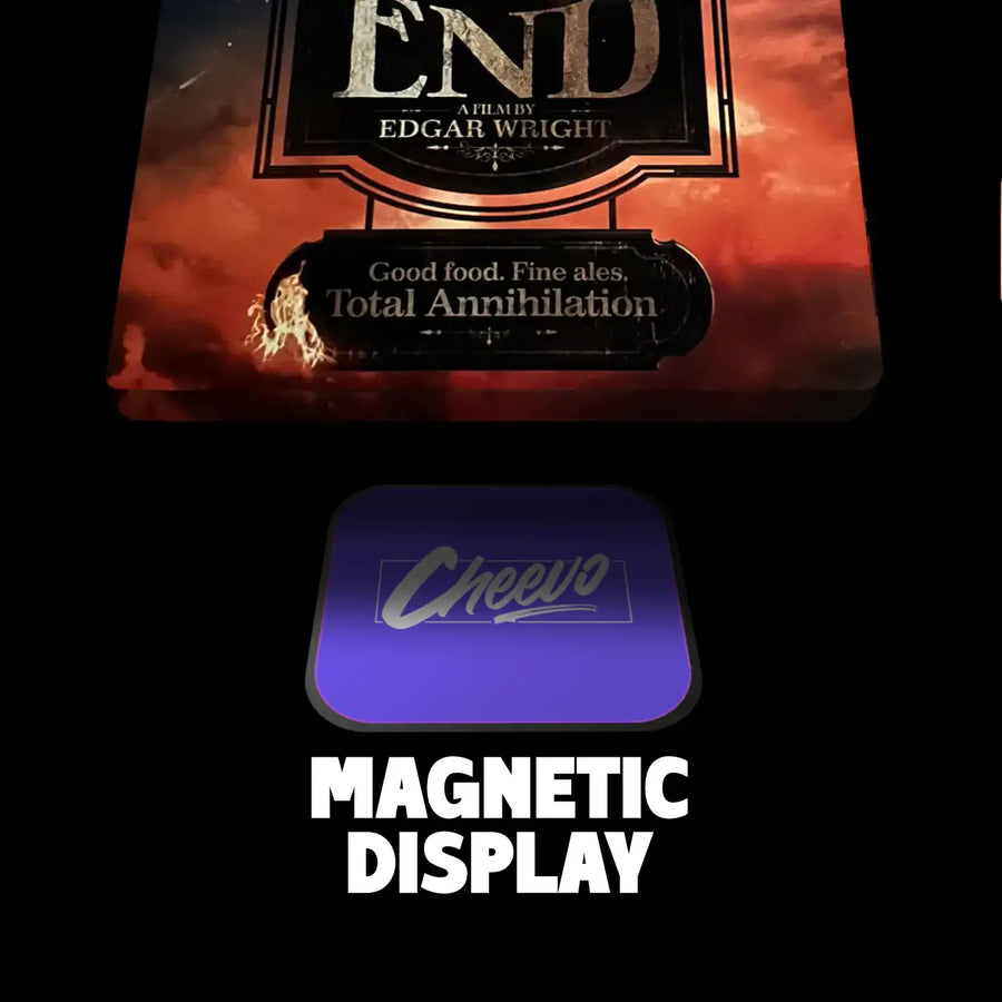 The World's End Steelbook Display Frame Movie magnetic attachment