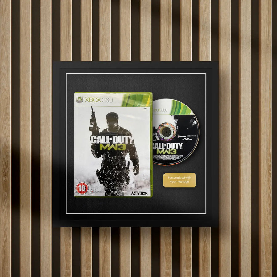 xbox 360 display frame for video games on a slat wall