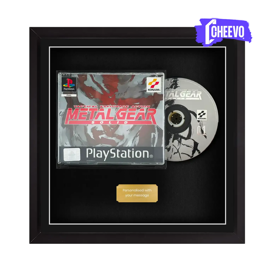 The easiest way to frame a game. Your PlayStation 1 video game 2-disc set displayed within this square frame, the perfect way to showcase your game.
