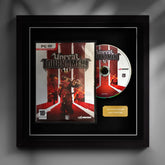 Frame any windows mac pc video game. Display games with the cheevo frame. Lifestyle showing the frame on the wall with a gold plaque which has been personalised.