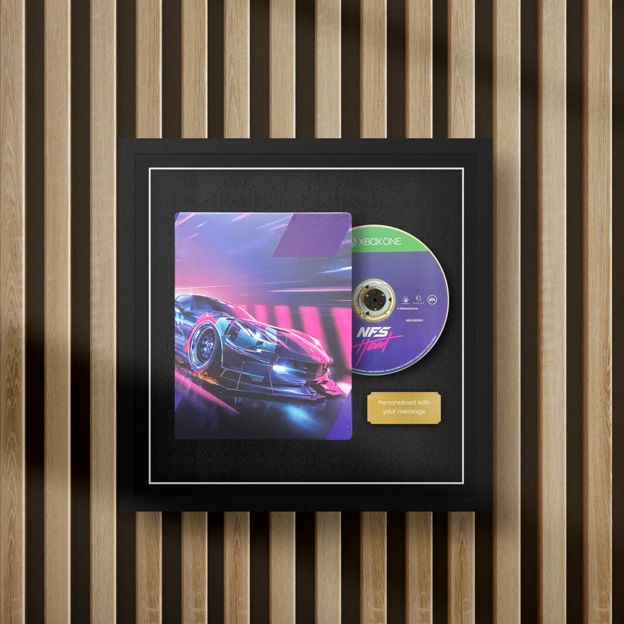 Xbox one steelbook display frame for video games on a slat wall