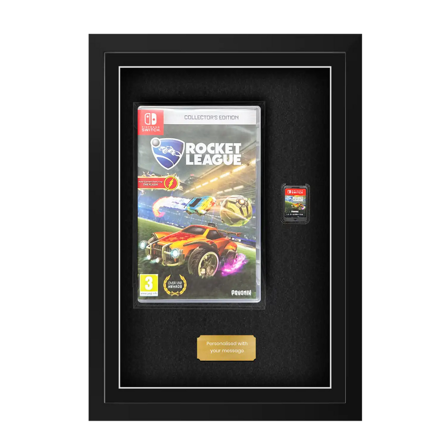 Frame and display any Nintendo Switch video game. Zelda, Mario, Smash, Pokémon, Metroid, Animal Crossing, Splatoon, Fire Emblem, Xenoblade.