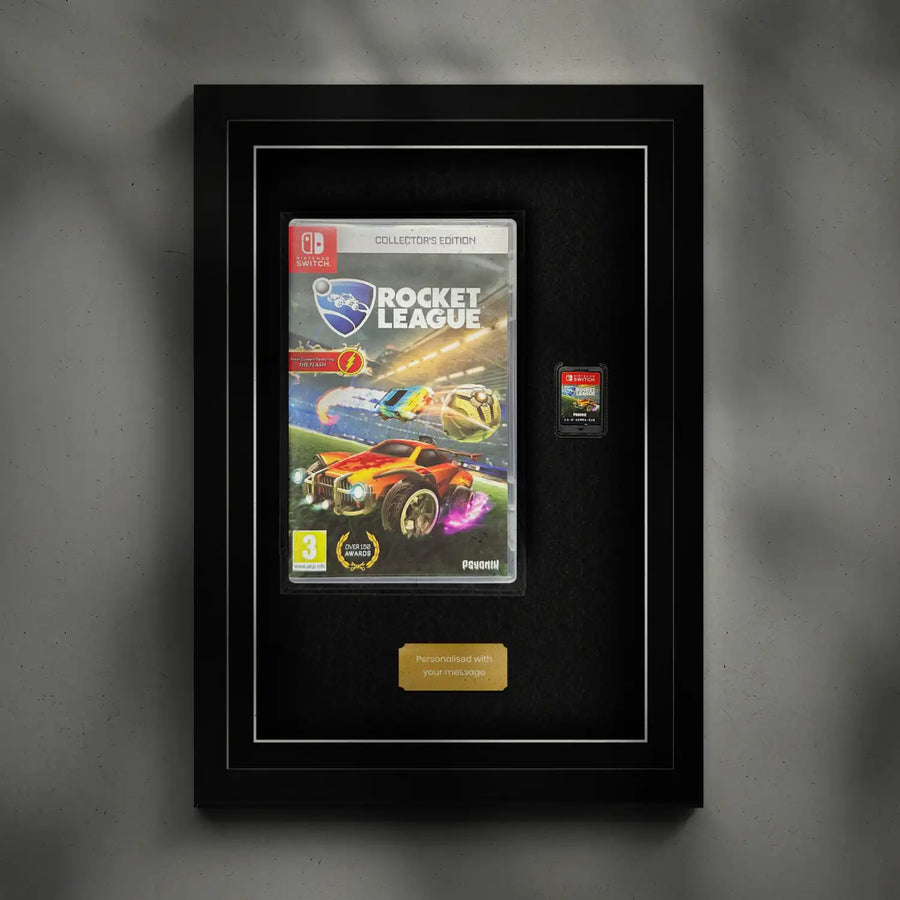 Frame and display any Nintendo Switch video game. Zelda, Mario, Smash, Pokémon, Metroid, Animal Crossing, Splatoon, Fire Emblem, Xenoblade, Kirby