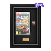 Frame Your Nintendo Switch Game. Framed game display. Rocket league inside a frame. Add any nintendo switch game and protect your game portrait.
