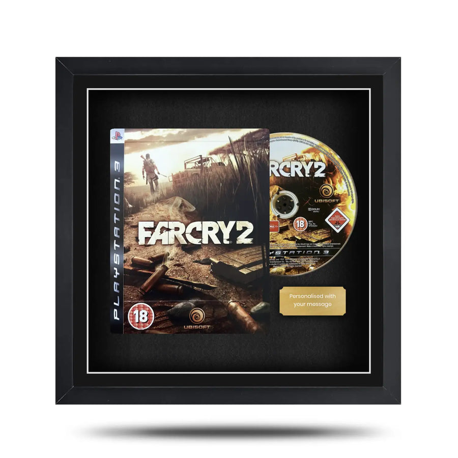 Frame a video game. Magnetic display frame showing a Playstation 3 (PS3) steelbook case and disc