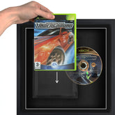 Plastic slipcase for original xbox video game cases. Add to a frame and display