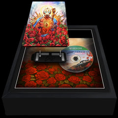 Borderlands 3 for Xbox One being added to a square frame. The steelbook case and playable disc are displayed side-by-side