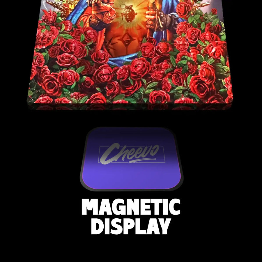 Borderlands 3 steelbook being displayed with a magnetic attachment