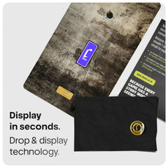 PlayStation & Xbox Game Display Snaplate™ Corroded Metal