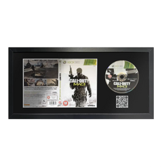 Call of duty modern warfare 3 game on Xbox One in a frame with a QR code