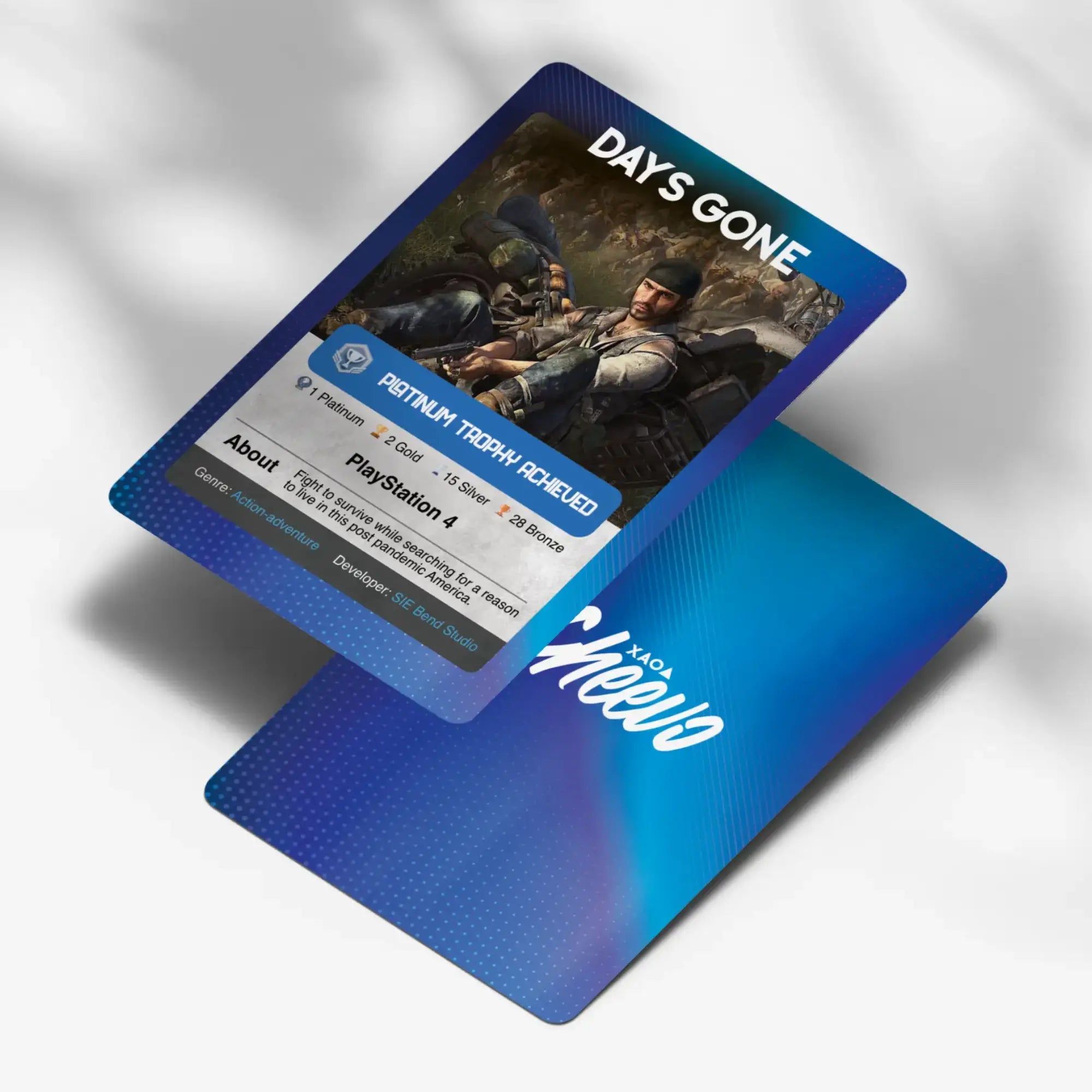 Days Gone Playstation Platinum Trophy Card