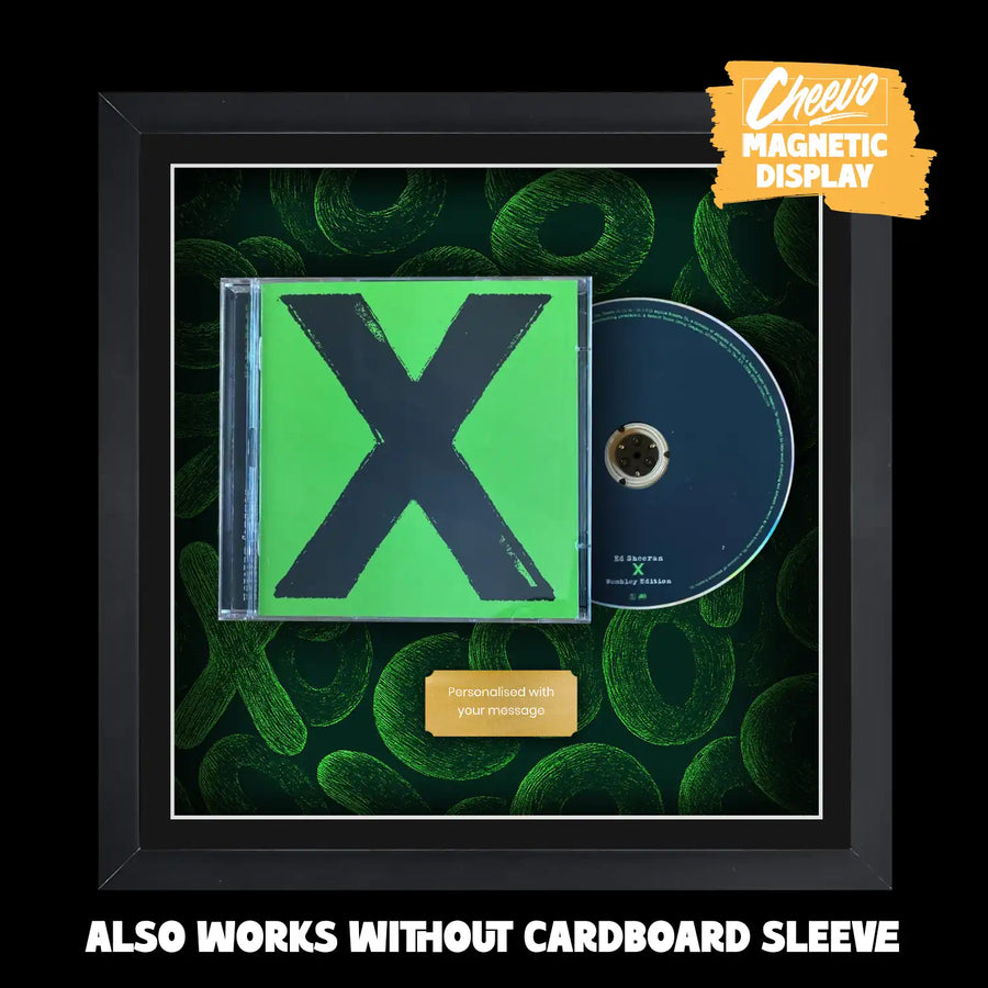 Ed Sheeran Multiply Wembley Edition Album Jewel Case inside a frame