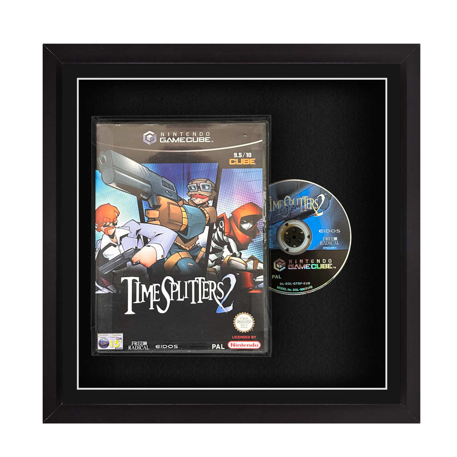 Frame any Nintendo Gamecube video game. Display games safely with the Cheevo frame. Frame games like Zelda, Mario, Smash, Kart, Metroid, Pikmin, Fire Emblem, F-Zero, Animal Crossing, Resident Evil.