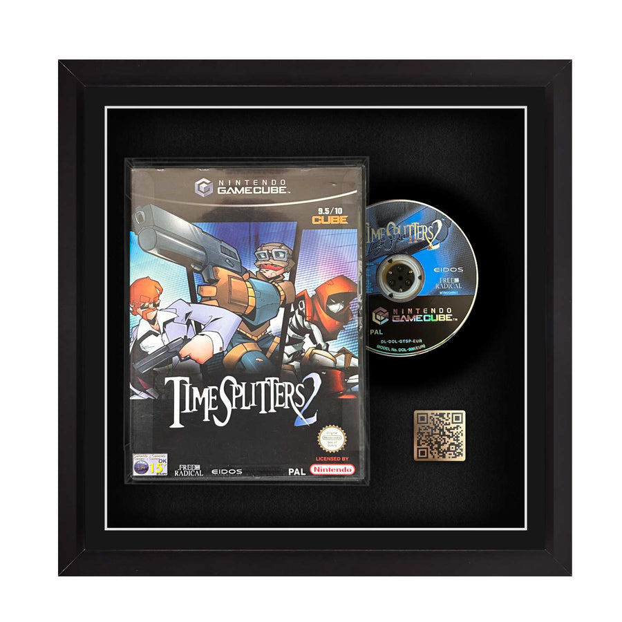 Frame any Nintendo Gamecube video game. Display games safely with the Cheevo frame. Frame games like Luigi’s Mansion, Paper Mario, Star Fox, Skies of Arcadia, Eternal Darkness