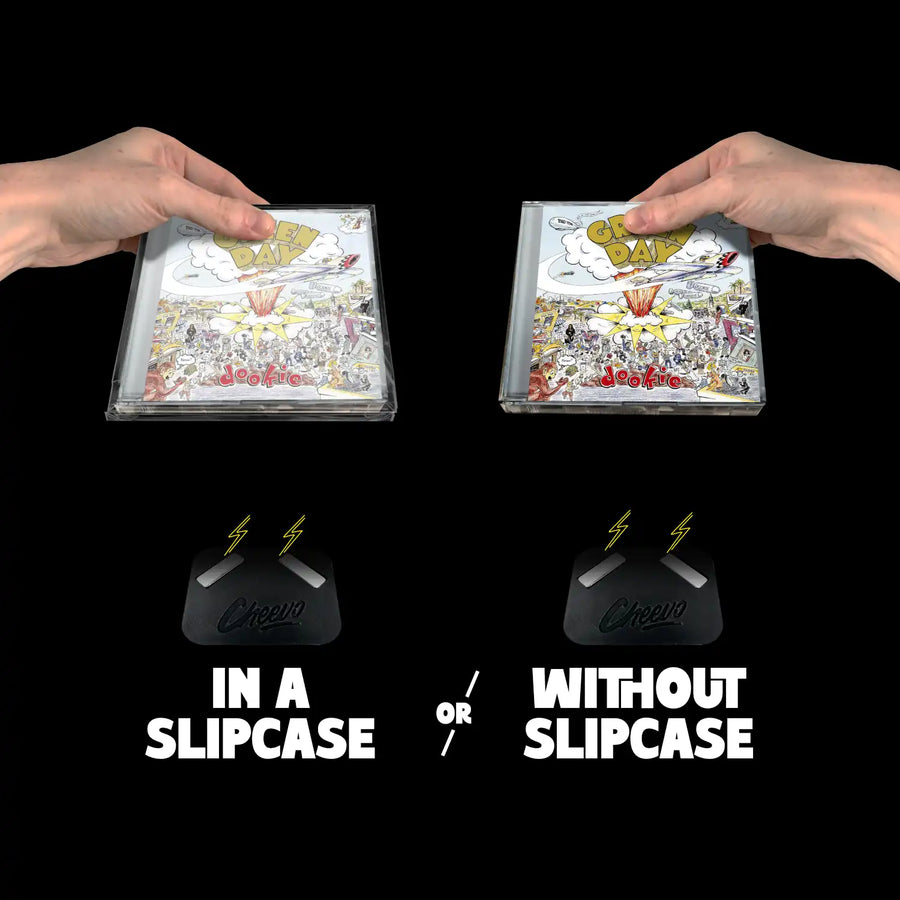 Green Day CD being added to a slipcase