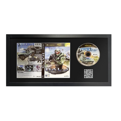 Halo Combat evolved for Xbox in a frame with a QR code