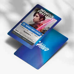 Infamous First Light Playstation Platinum Trophy Card