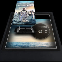 Interstellar 4k bluray movie Steelbook Display with magnetic attachment inside a picture frame