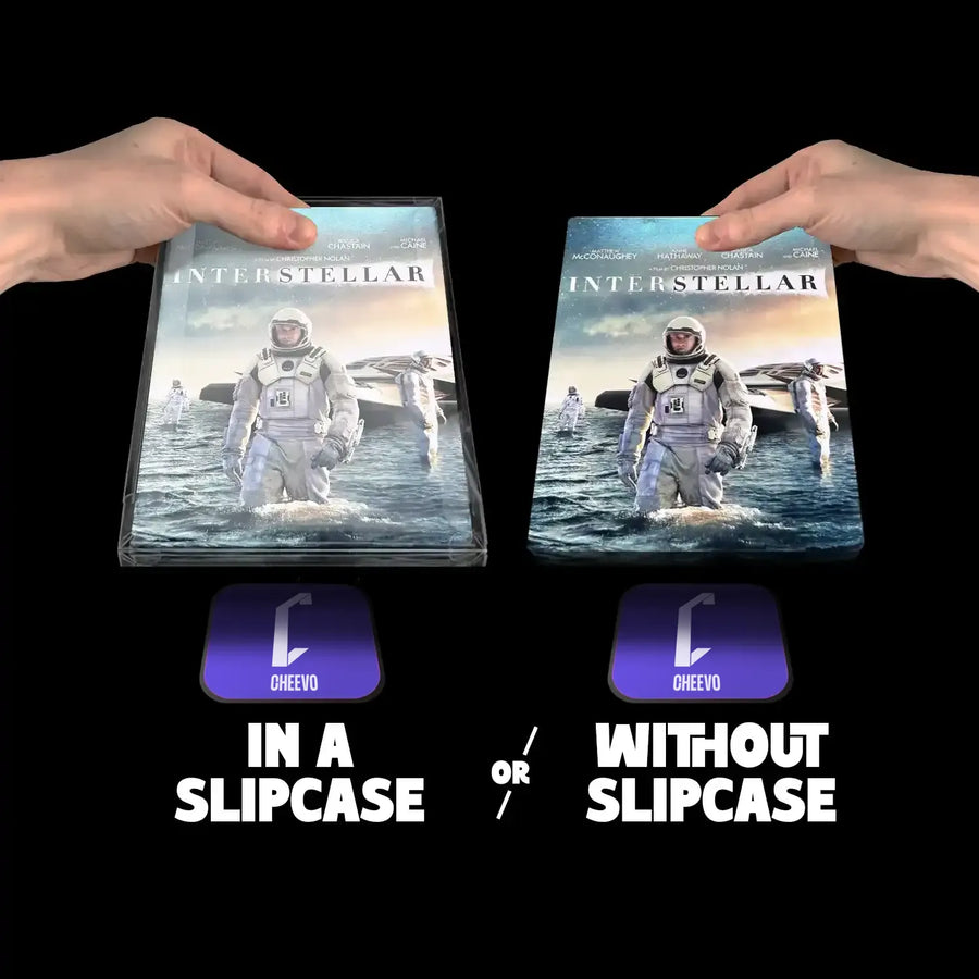 Interstellar 4k bluray movie Steelbook Display Frame presented in a protective plastic case