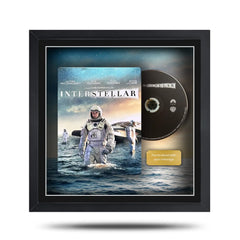 Framed 'Interstellar' movie poster with DVD inside