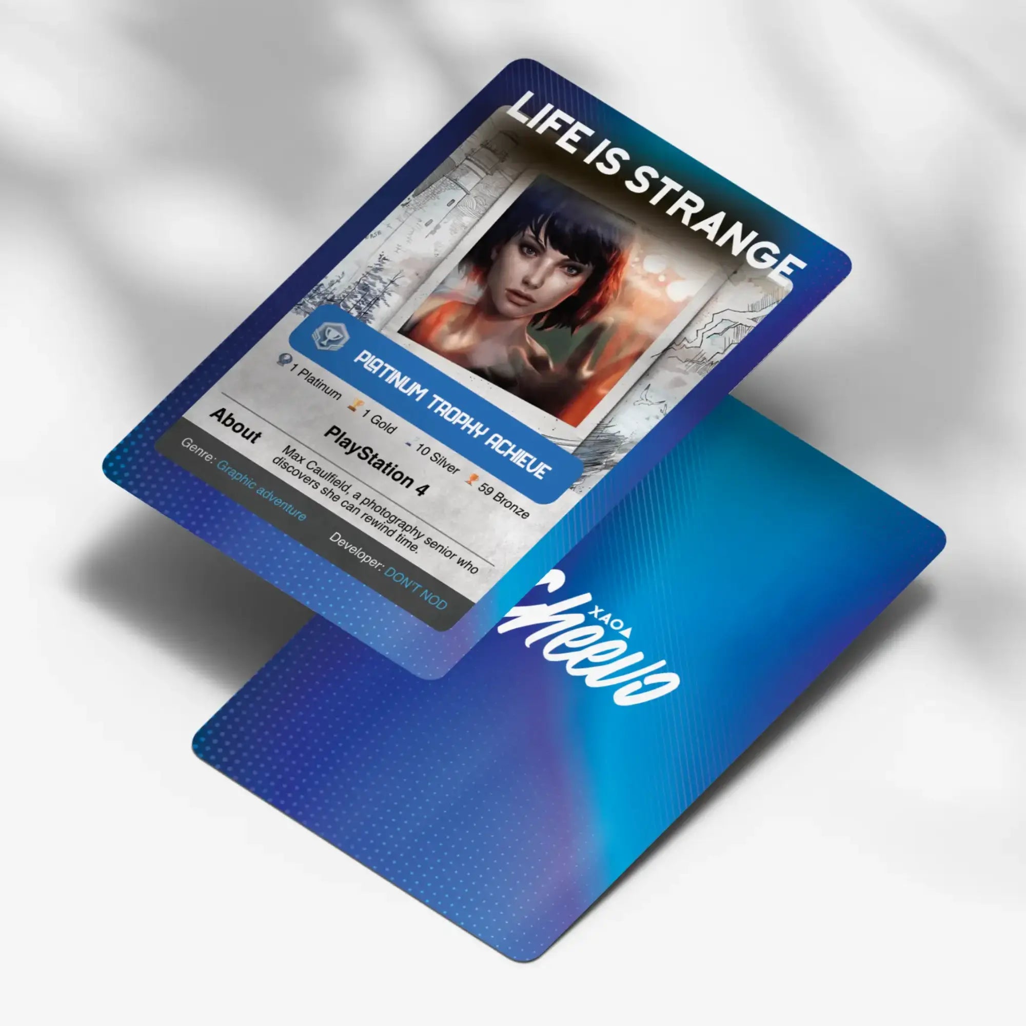 Life Is Strange Playstation Platinum Trophy Card