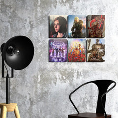 Build a quick-access display of your steelbooks on the wall using the Cheevo magnetic display solution