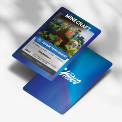 Minecraft Playstation Platinum Trophy Card