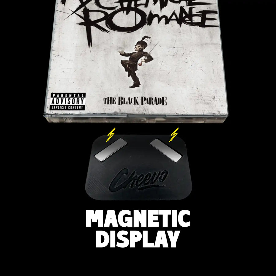 My chemical romance cd added to a magnetic base station for display