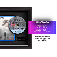 Frame a playstation 5 video game. The Cheevo magnetic display frame presents your video game safely and securely. Zero damage to your game disc or case.