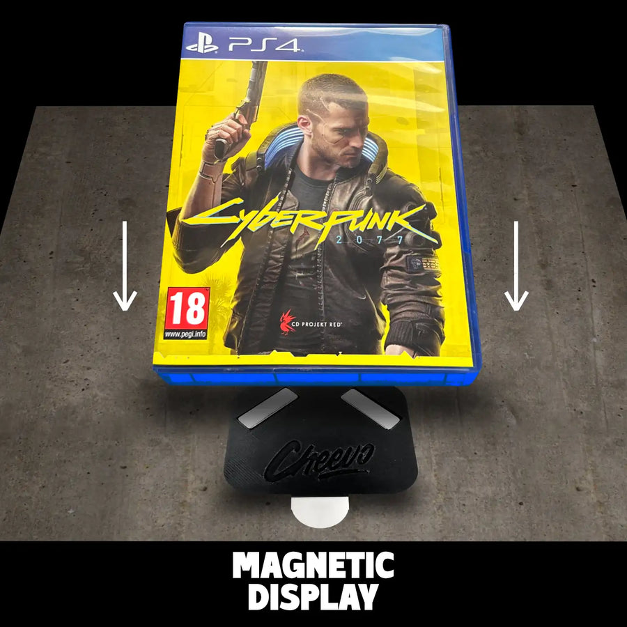 wall display for PS2, PS3, PS4 and PS5 plastic video game cases