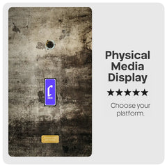 PlayStation & Xbox Game Display Snaplate™ Corroded Metal