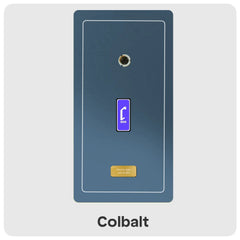 Colbalt coloured artwork with DVD spindle at the top, a Cheevo purple logo in the middle and gold plate with text at the bottom