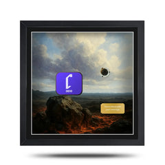 star wars battlefield art inspired picture frame for video game steelbook display, complete with cheevo branding