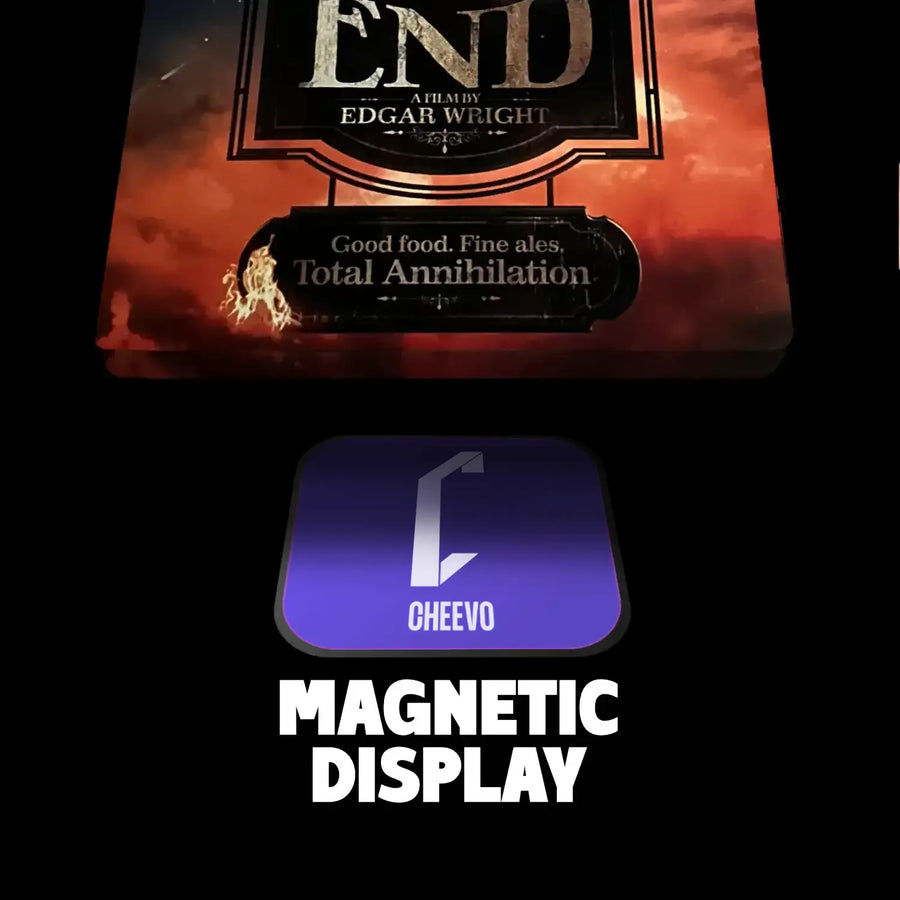 The World's End Steelbook Display Frame Movie magnetic attachment