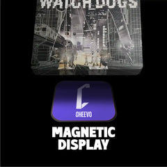Watch Dogs Steelbook Display Frame magnetic attachment no damage glue presentation