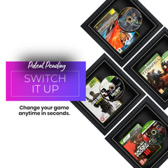 Switch and change your xbox games within seconds with our magnetic display