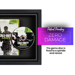 Safely attach your xbox game discs to the frame with our spindle