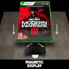 Wall display for xbox, xbox one, xbox 360 and series x plastic video game cases