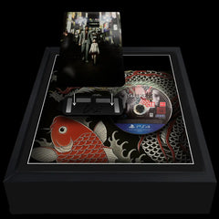 Yakuza Kiwami Steelbook Display Frame with the case and disc side by side ready for presentation