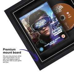 Frame your own Blu-ray DVD within this square frame, highlighted by a premium mount board to focus on the disc