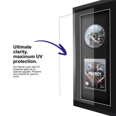 Call of Duty: Black Ops for PlayStation 3 in a frame with UV protective glass to protect the game for years