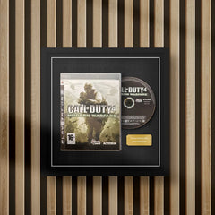 playstation 3 display frame for video games on a slat wall