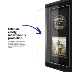 Call Of Duty 4: Modern Warfare for PlayStation 3 in a frame with UV protective glass for long-term preservation