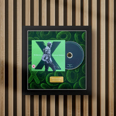 ed sheeran multiply cd inside a display frame