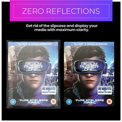 Frame a bluray dvd movie. Display any bluray case and disc in this magnetic frame. Zero reflections, no slipcase.